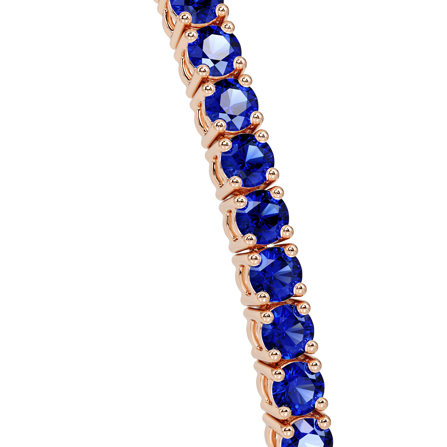 Tennisarmband blauer Saphir