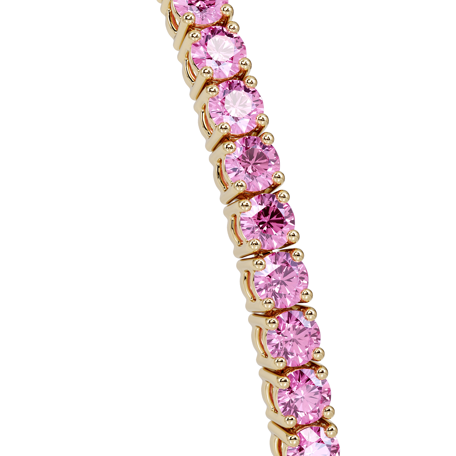 Tennisarmband pink Saphir