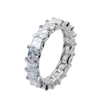 Ring Emeraldcut Bianco